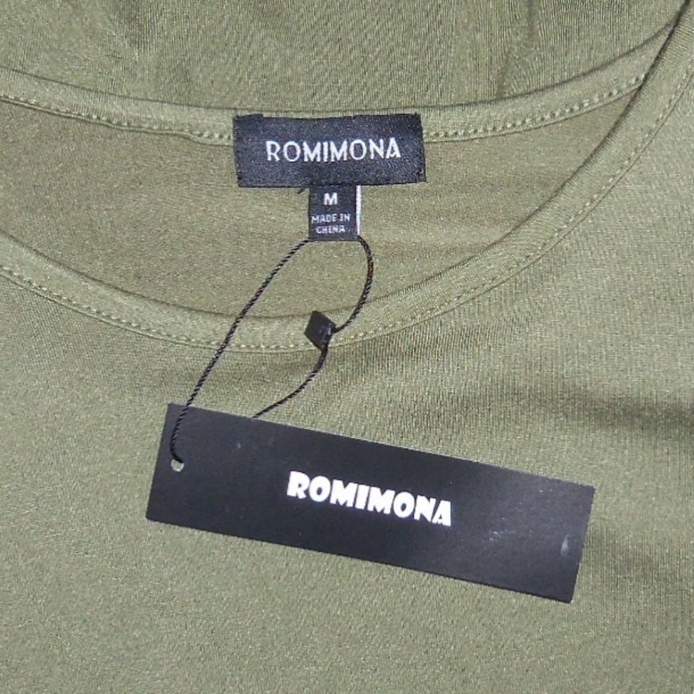 Romimona Green A-Line Swing Dress - Women’s Medium NWT - Picture 3 of 7
